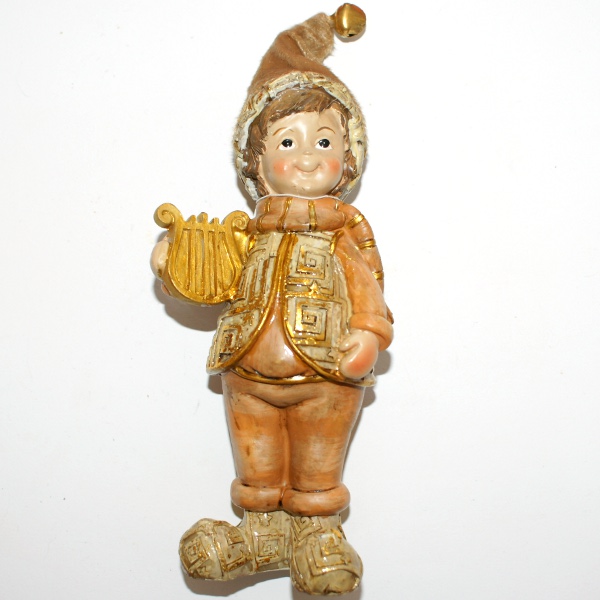 Statue dorée angelot