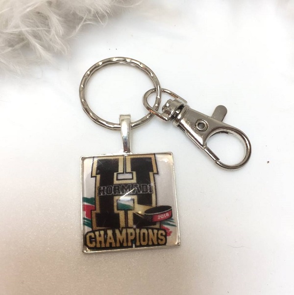 Porte clés cabochon Hockey Hormadi